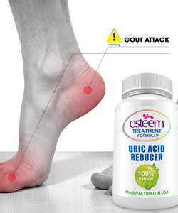 Esteem Uric Acid Reducer giúp giảm lượng axit uric, điều trị gout từ gốc