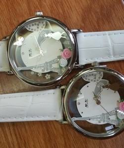 Đồng hồ nữ handmade 3d Mini World Watch Torso Korea MN 2058 White