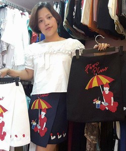 chân váy vạt chéo