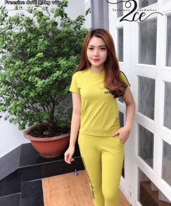 Bộ mặc nhà áo cộc quần lửng chất thun cotton mềm mịn, mặc rất mát