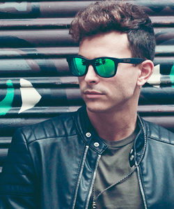 Kính Mát Unisex Skull Rider Viền Nhựa Xanh Lá