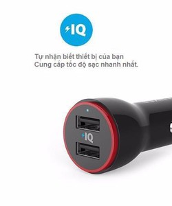 Tẩu sạc Ôtô ANKER 2 cổng cao cấp