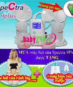 Máy hút sữa Spectra 9 plus Giải pháp hút sữa mẹ văn phòng Combo quà tặng khuyến mãi hót duy nhất tai Baby24h