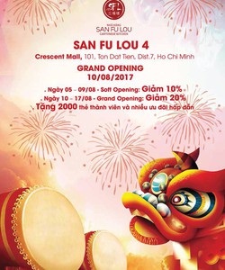 Ưu đãi nhân dịp khai trương SanFuLou Crescent Mall