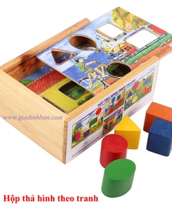 Hộp thả hình theo tranh