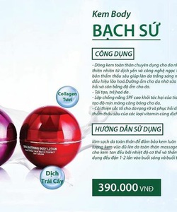 Body bạch sứ cốt tươi làm trắng da