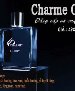 Nước hoa nam Charme Guility 50ml chuẩn mùi Gucci Guility black bảo hành hương thơm toàn cầu Tặng mặt nạ collagen