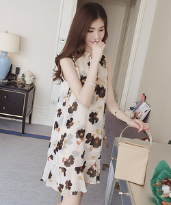 Đầm maxi họa tiết tươi trẻ, hàng nhập cao cấp DA118