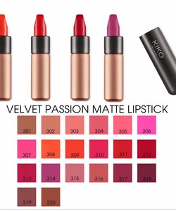 Son lì Kiko Velvet Passion Matte Lipstick, made in Italia.