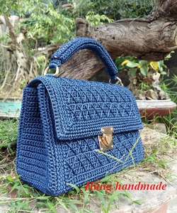Túi xách nữ, hàng handmade móc bằng sợi thô nhẹ bền đẹp