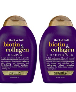 Bộ gội và xả OGX Thick and Full Biotin and Collagen 385ml