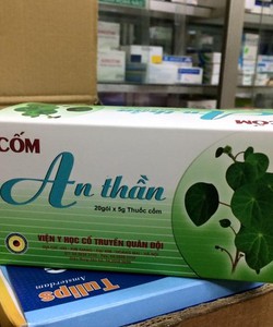 Cốm An Thần và Trà An Thần Dưỡng Não của Viện y học cổ truyền quân đội.