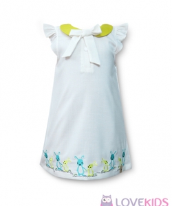 Đầm cổ sen Lovely Summer hình con thỏ Lovekids