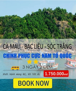 Giảm Giá Tour Tết Cà Mau Bạc Liêu Sóc Trăng