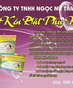 Kén đặt phụ khoa sản phẩm hỗ trợ điều trị dứt điểm bệnh lý phụ khoa