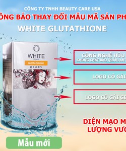 Code Chính Hãng Viên Uống Trắng Da White Glutathione 500mg của Nhật