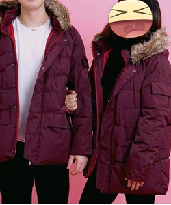 Áo khoác phao parka chống thấm nước, nhồi bông dầy, mũ lông siêu hot cho teen