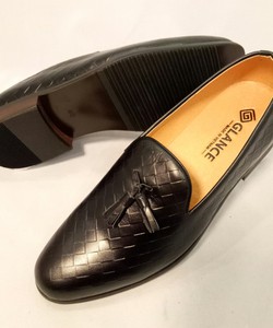 Giầy nam quả chuông da bò thiết kế kẻ ô vuông GC030278