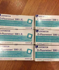 Vitamin D Flouretten 500 I.E