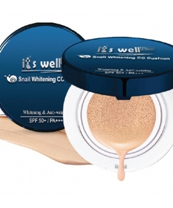 Kem phấn nước trang điểm dưỡng trắng da Snail Whitening CC Cushion 30g