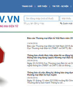 Dịch vụ đăng ký website với bộ công thương