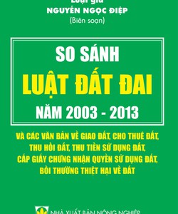 So sánh luật đất đai 2003 2013 và các văn bản