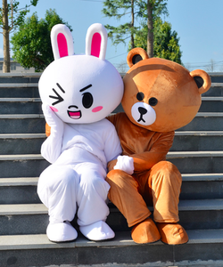 Quần áo hoá trang Mascot Thỏ Cony Gấu Brown Trang phục nhân vật, nhập vai