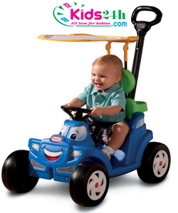 Xe ô tô có cần đẩy và mái che Little Tikes 622069