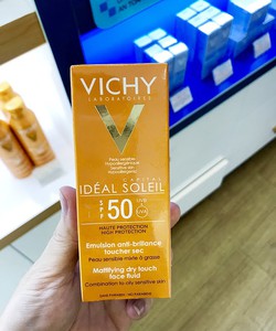 Chính Hãng: Kem chống nắng Vichy Pháp, Không màu, 50ml