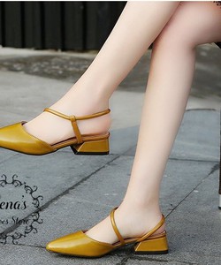 Giày nữ cao gót 4cm mũi nhọn quai mảnh