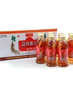 Nước tăng lực hồng sâm Hàn Quốc có củ sâm bên trong