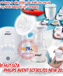 Mua 1 Máy hút sữa điện pin Avent SCF301/01 nhận ngay bộ quà tặng cực khủng