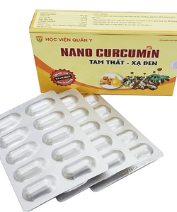 Nano curcumin tam thất xạ đen Học viện quân y