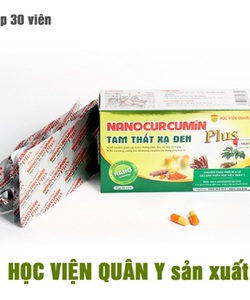 Nano curcumin tam thất xạ đen Plus Học viện quân y