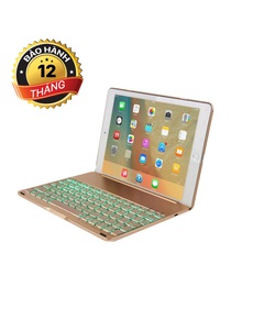 Bàn phím iPad Pro 10.5 Bluetooth Keyboard kiêm ốp lưng F105 tích hợp đèn LED