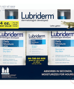 Set Sữa Dưỡng Thể Lubriderm Daily Moisture Lotion 709ml x 2 177ml x 1
