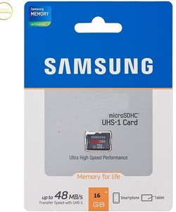 Thẻ nhớ Samsung 16G, cam kết đủ 16G, tốc độ Class10, bảo hành 6 tháng