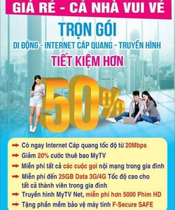 Gói cước gia đình VNPT tiết kiệm trọn gói