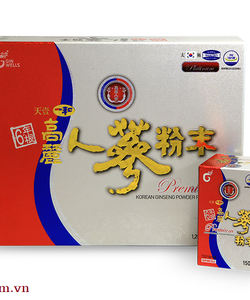 Bột nhân sâm Hàn Quốc cao cấp Ginwells Korean Ginseng Powder 1200g 8 lọ