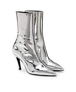 Giày boots nữ Balenciaga Talon Mirrored Leather Ankle