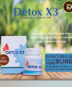 Detox x3 giảm mỡ bụng hiệu quả Thanh lọc thải độc