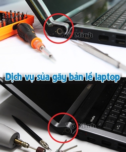 Sửa chữa gãy bản lề laptop với bột nhựa chuyên dụng