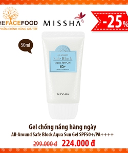 Gel chống nắng hằng ngày all around safe block aqua sun gel spf50 pa 224k