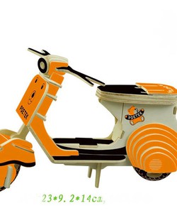 Mô hình gỗ ghép xe piaggio đời mới