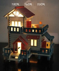 Mô hình gỗ ghép biệt thự