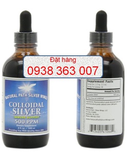 Keo bạc Colloidal Silver, 500 PPM hỗ trợ điều trị bệnh gan, ung thư , viêm nhiễm, đau mắt đỏ,tăng cường miễn dịch