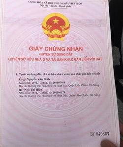 Cần tiền bán gấp lô đất Hòa Hiệp 4 giá rẻ nhất thị trường