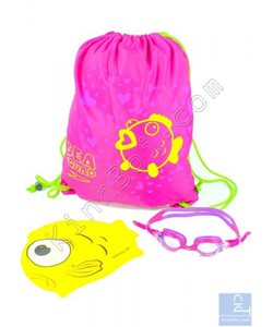 Bộ kính mũ túi Speedo Sea Squad Swim Pack Hồng