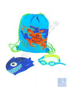 Bộ kính mũ túi Speedo Sea Squad Swim Pack Xanh