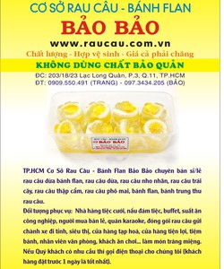 TP.HCM Chuyên bán sỉ/lẻ rau câu bánh flan cho nhà hàng, quán ăn, người mua bán...